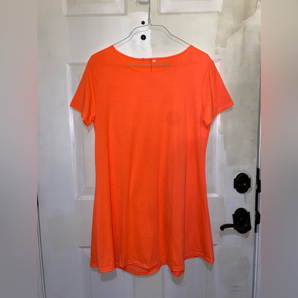 Orange Tshirt Dress